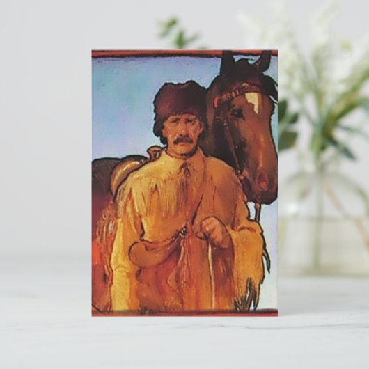 “Kit Carson - Pathfinder” by Gerald Cassidy サンキューカード (スタンド正面)