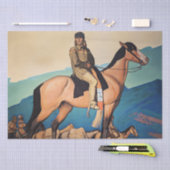 Kit Carson With Mountain Men by Maynard Dixon 薄葉紙 (クラフト)