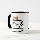 Kit-Tea 15oz Mug:猫好き専用 マグカップ (正面左)