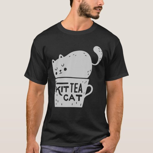 Kit Tea Cat - Cats Tri-Blend Tシャツ (正面)