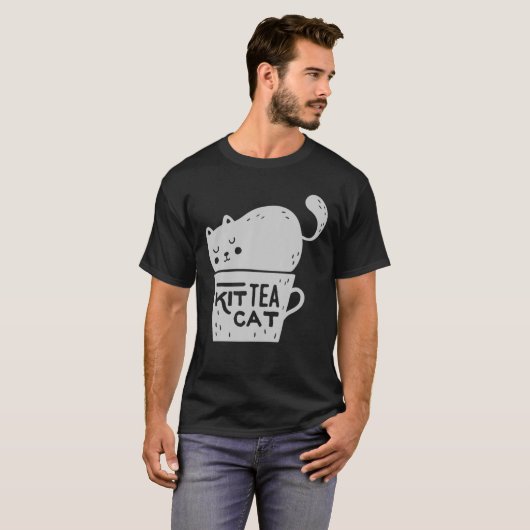 Kit Tea Cat - Cats Tri-Blend Tシャツ (正面フル)
