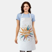 Kitchan apron believe in possibility  エプロン (着用した状態)