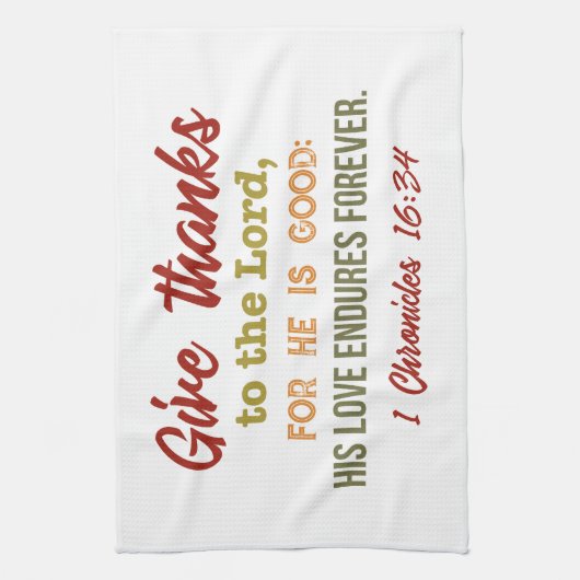 Kitchen主の皿タオルへの感謝を与えて下さい キッチンタオル (縦)
