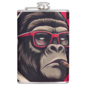Kitchen/Bar Gorilla Boss Vinyl Wrapped Flask フラスク (正面)