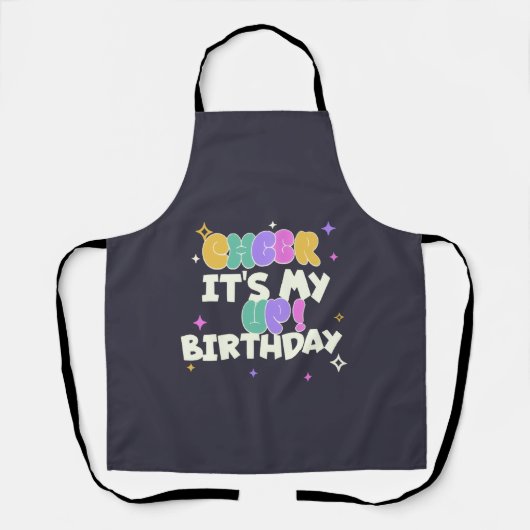 KITCHEN BIRTHDAY CHEER UP APRON  エプロン (正面)