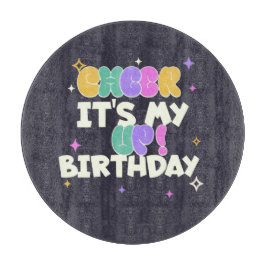 KITCHEN BIRTHDAY CHEER UP ROUND CUTTING BOARD  カッティングボード