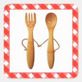 Kitchen Bridal Shower スクエアシール (正面)