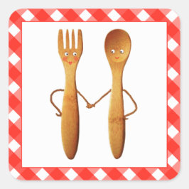 Kitchen Bridal Shower スクエアシール