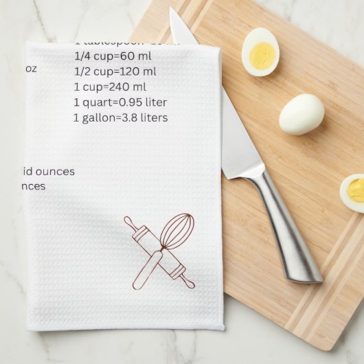 Kitchen Cheat Sheet Towel キッチンタオル (四つ折り)