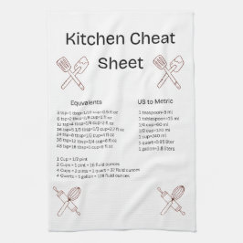 Kitchen Cheat Sheet Towel キッチンタオル