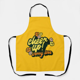 KITCHEN CHEER UP WORRY LESS APRON  エプロン