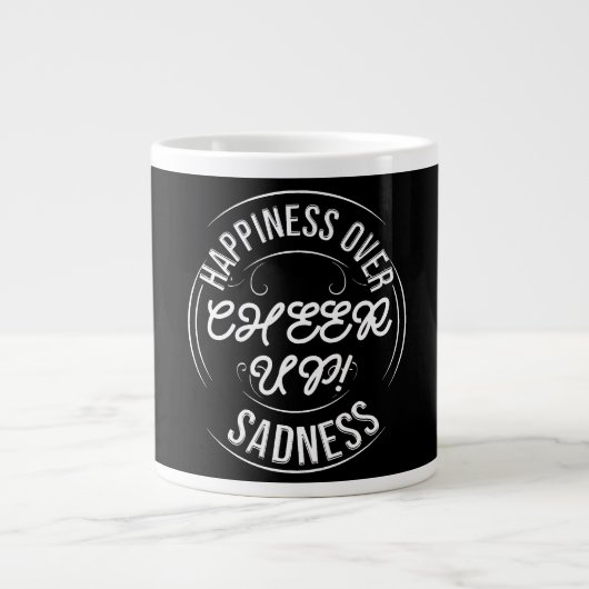 KITCHEN CHOOSE HAPPY CHEER UP SPECIALTY MUG  ジャンボコーヒーマグカップ (正面)