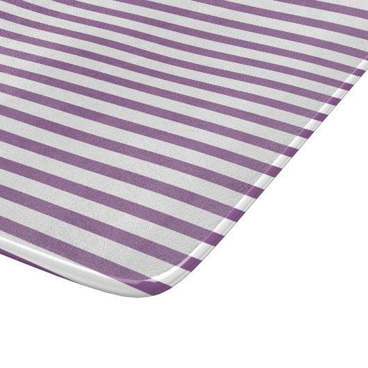 Kitchen classic lilac stripes Klassisch gestreift カッティングボード (角)