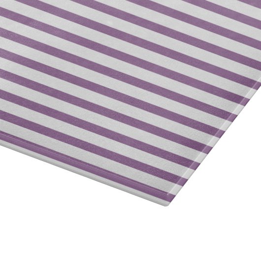 Kitchen classic lilac stripes Klassisch gestreift カッティングボード (角)