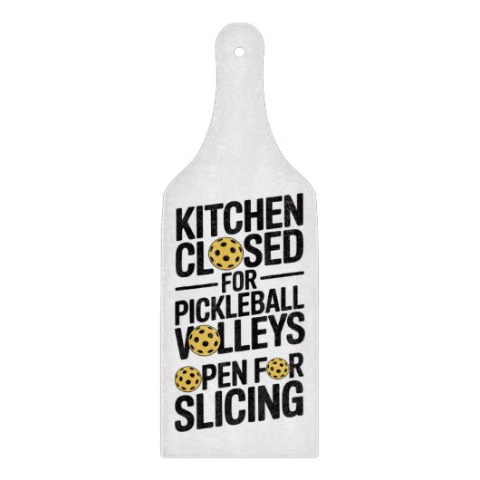 Kitchen Closed For Pickleball Slicing Allowed カッティングボード (正面)