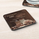 Kitchen Coffee Vibes Gift for Her コースター (左側)