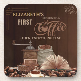 Kitchen Coffee Vibes Gift for Her コースター
