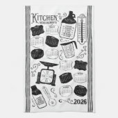 Kitchen Conversions 2026 Calendar キッチンタオル (縦)