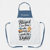 Kitchen Cooking Funny Humor Quote Personalize エプロン (正面)