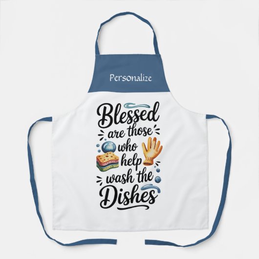 Kitchen Cooking Funny Humor Quote Personalize エプロン (正面)