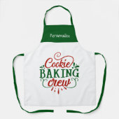 Kitchen Cooking Holiday Cookie Baking Personalize エプロン (正面)