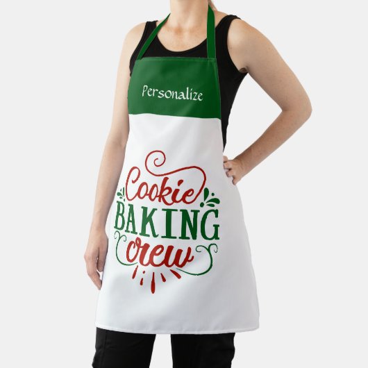 Kitchen Cooking Holiday Cookie Baking Personalize エプロン (インサイチュ)