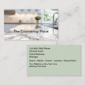 Kitchen Countertop Construction Business Cards 名刺 (正面/裏面)