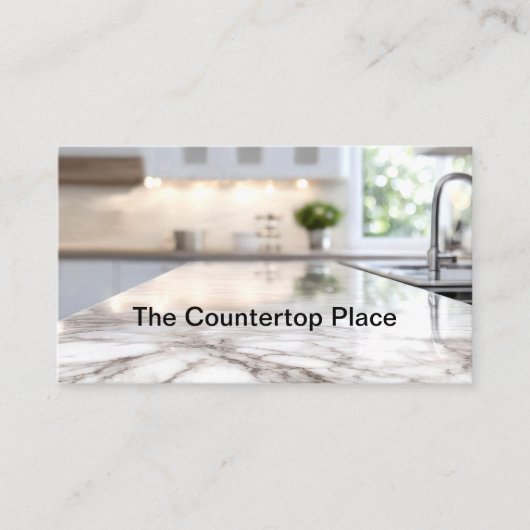 Kitchen Countertop Construction Business Cards 名刺 (正面)