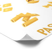 Kitchen Decor Funny Pasta Wall Art ポスター (角)