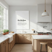 Kitchen Definition Poster | Dictionary Style ポスター