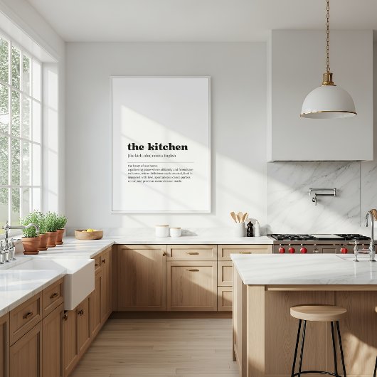 Kitchen Definition Poster | Dictionary Style ポスター