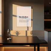 Kitchen Definition Poster | Dictionary Style ポスター