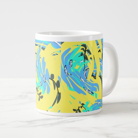  Kitchen & Dining , Drinkware, Mugs & Cups ジャンボコーヒーマグカップ (正面右)