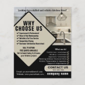 Kitchen Fitter Flyer – Professional Kitchen Instal チラシ (正面)