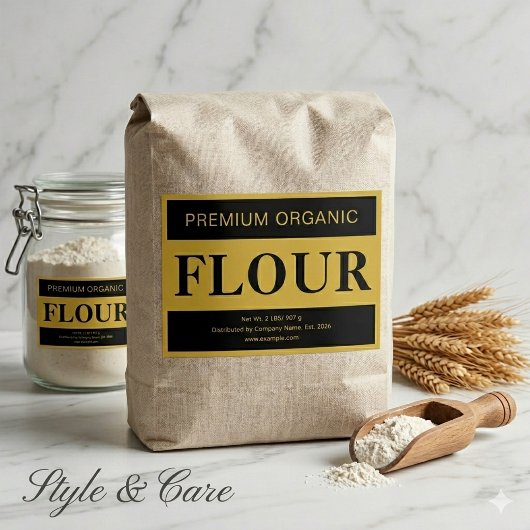 Kitchen Flour Label Custom Storage Sticker フードラベル