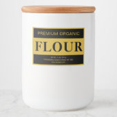 Kitchen Flour Label Custom Storage Sticker フードラベル (正面)