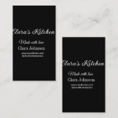 kitchen food chef add restaurant cater name detail 名刺 (正面/裏面)