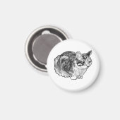 Kitchen Gallery: Tabby with Snow Dots マグネット (正面/裏面)