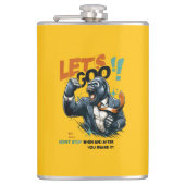 KITCHEN LET'S GOO LESSONS LEARN VINYL WRAP FLASK  フラスク (正面)
