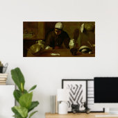 Kitchen Maid with the Supper at Emmaus, c.1618 ポスター (ホームオフィス)