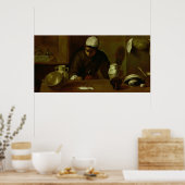 Kitchen Maid with the Supper at Emmaus, c.1618 ポスター (キッチン)