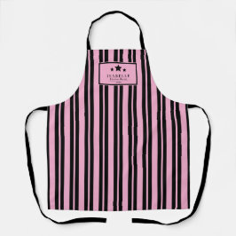Kitchen Master Stars Black & Pink Apron エプロン