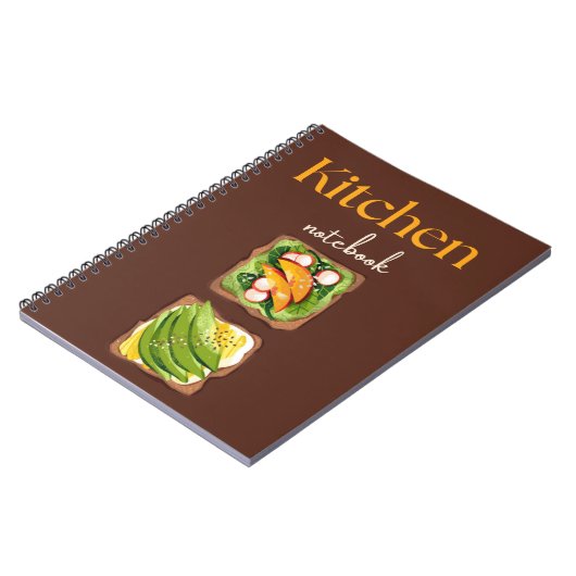 Kitchen Notebook for Recipes, Notes and Meal Plann ノートブック (左側)