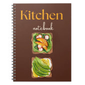 Kitchen Notebook for Recipes, Notes and Meal Plann ノートブック (正面)