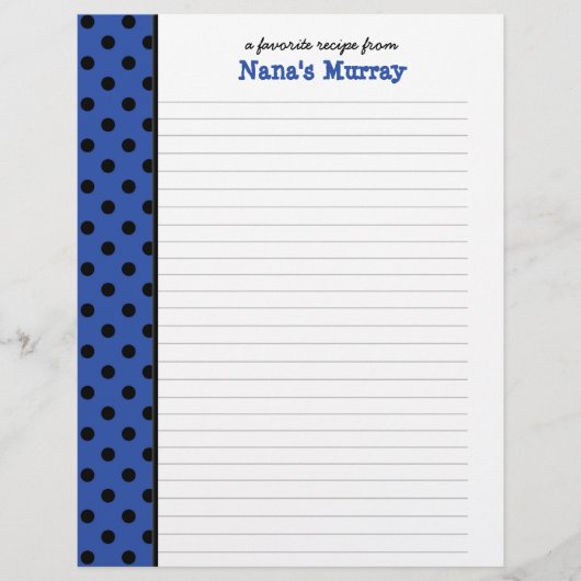 Kitchen of Nana水玉模様レシピ (正面)