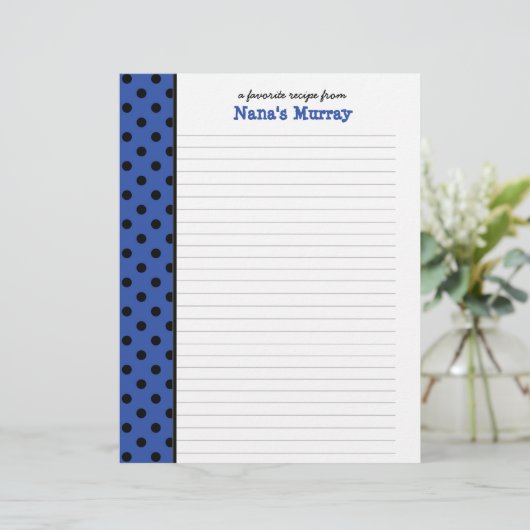 Kitchen of Nana水玉模様レシピ (スタンド正面)