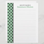 Kitchen of Nana水玉模様レシピ (正面/裏面)