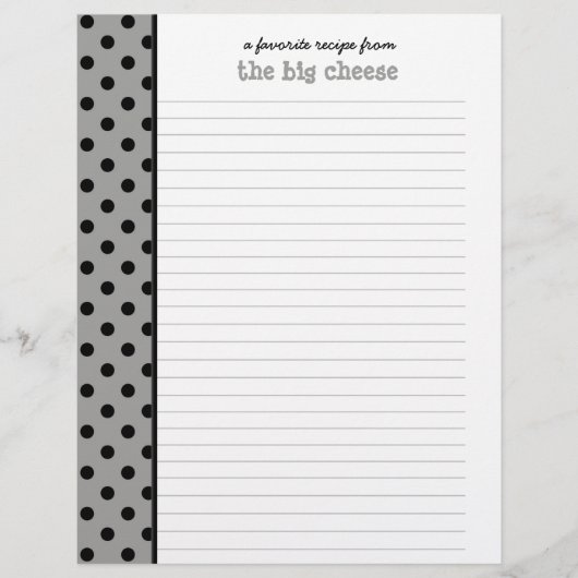 Kitchen of Nana水玉模様レシピ (正面)