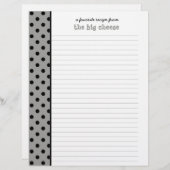 Kitchen of Nana水玉模様レシピ (正面/裏面)