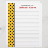 Kitchen of Nana水玉模様レシピ (正面/裏面)